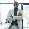 Portrait of a mature businessman standing in an office